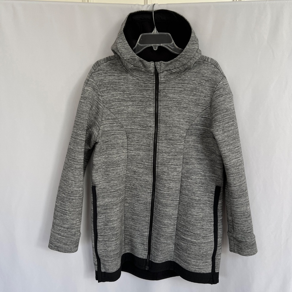 Lululemon Pick Your Path Hooded Jacket Gray Black Size 12 - Picture 4 of 16